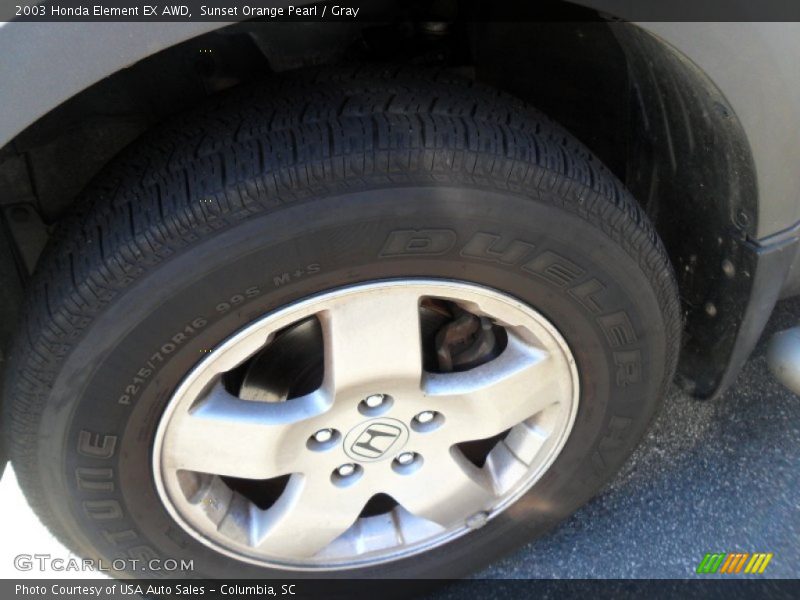 Sunset Orange Pearl / Gray 2003 Honda Element EX AWD