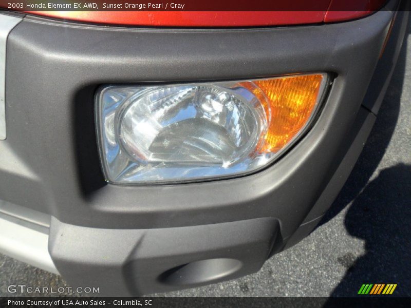 Sunset Orange Pearl / Gray 2003 Honda Element EX AWD