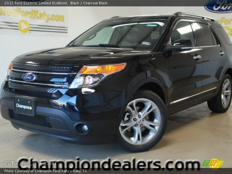 Black / Charcoal Black 2012 Ford Explorer Limited EcoBoost