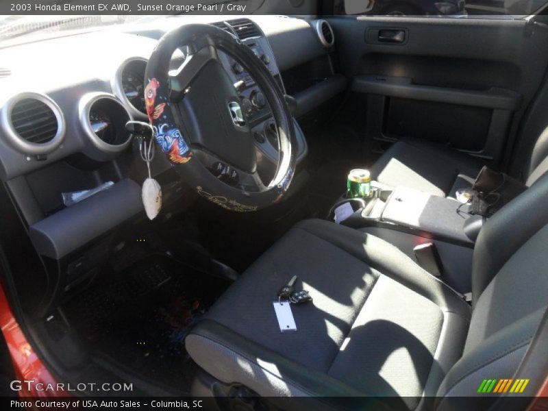 Sunset Orange Pearl / Gray 2003 Honda Element EX AWD