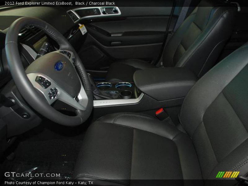  2012 Explorer Limited EcoBoost Charcoal Black Interior