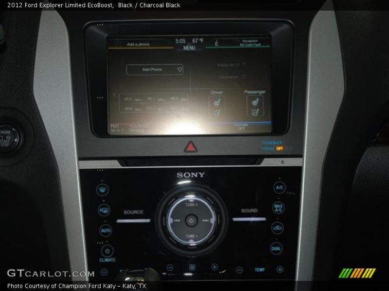 Black / Charcoal Black 2012 Ford Explorer Limited EcoBoost