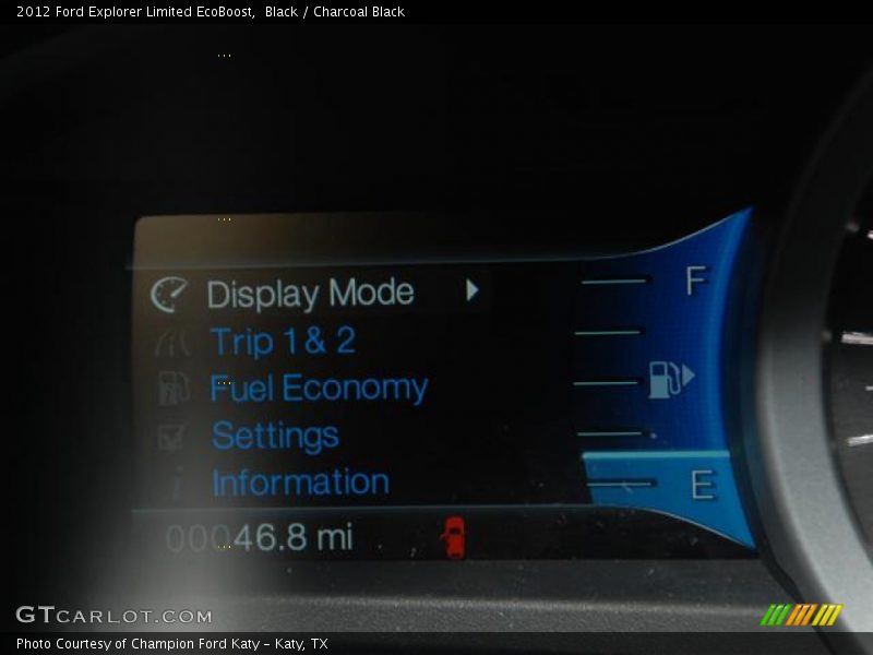 Black / Charcoal Black 2012 Ford Explorer Limited EcoBoost