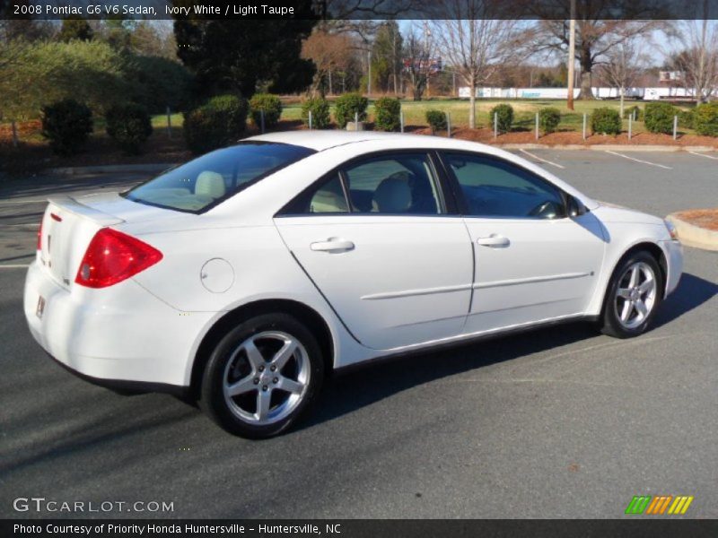 Ivory White / Light Taupe 2008 Pontiac G6 V6 Sedan