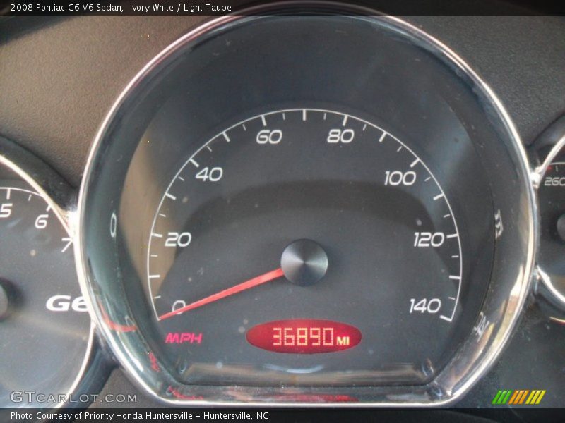 Ivory White / Light Taupe 2008 Pontiac G6 V6 Sedan