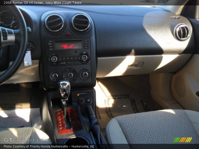Ivory White / Light Taupe 2008 Pontiac G6 V6 Sedan