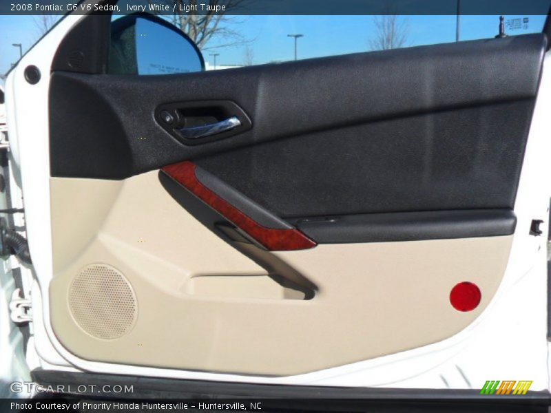 Ivory White / Light Taupe 2008 Pontiac G6 V6 Sedan