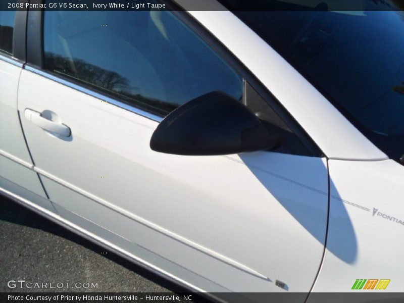 Ivory White / Light Taupe 2008 Pontiac G6 V6 Sedan