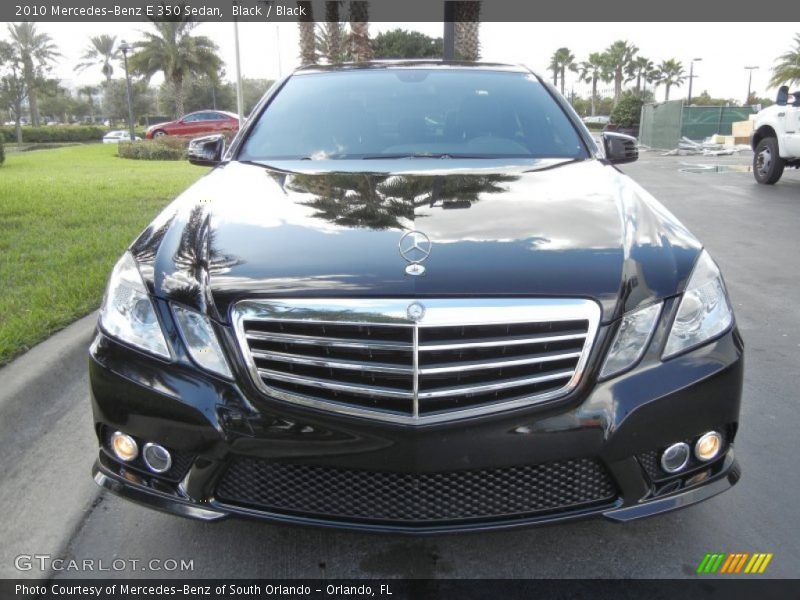 Black / Black 2010 Mercedes-Benz E 350 Sedan