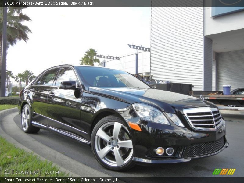 Black / Black 2010 Mercedes-Benz E 350 Sedan