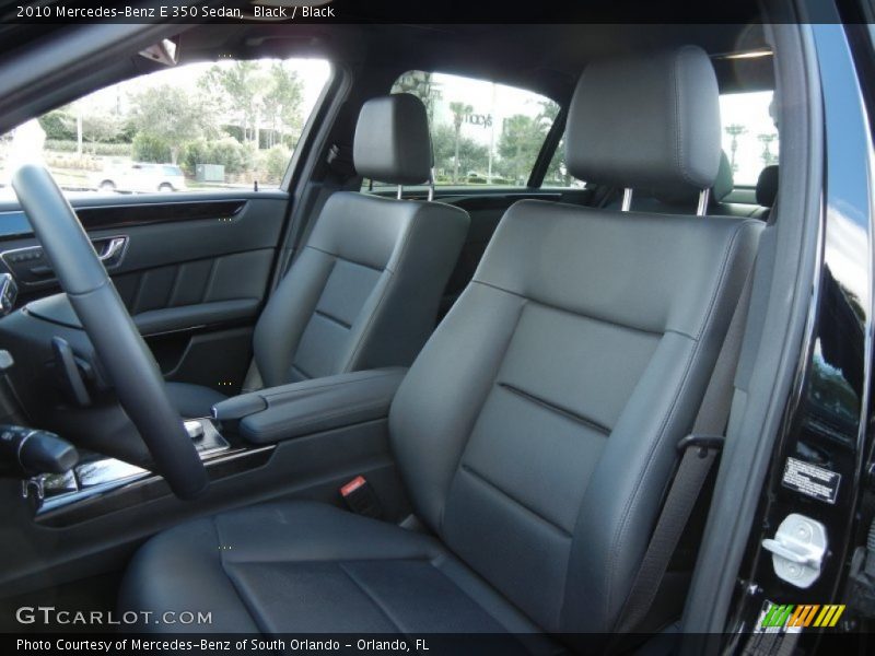 Black / Black 2010 Mercedes-Benz E 350 Sedan
