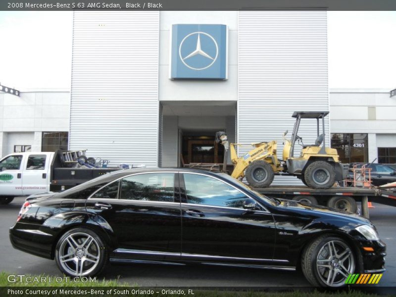 Black / Black 2008 Mercedes-Benz S 63 AMG Sedan