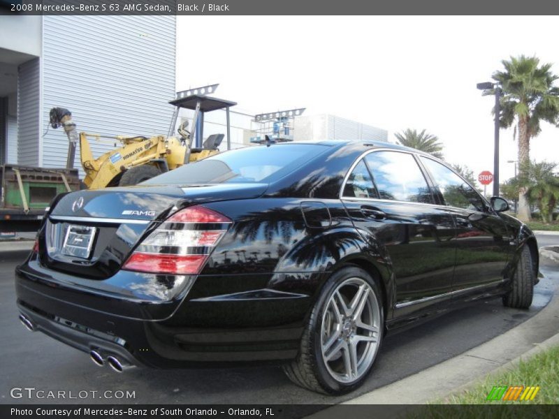 Black / Black 2008 Mercedes-Benz S 63 AMG Sedan