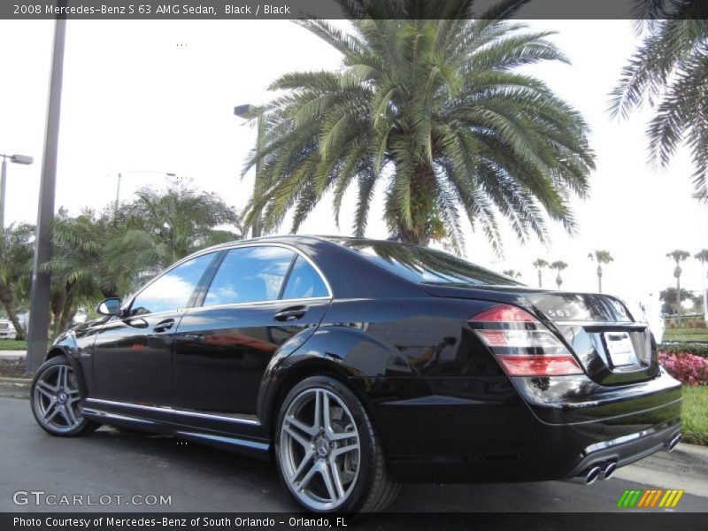 Black / Black 2008 Mercedes-Benz S 63 AMG Sedan