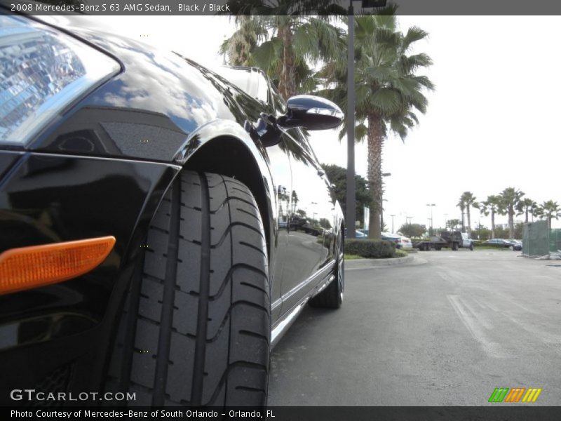 Black / Black 2008 Mercedes-Benz S 63 AMG Sedan