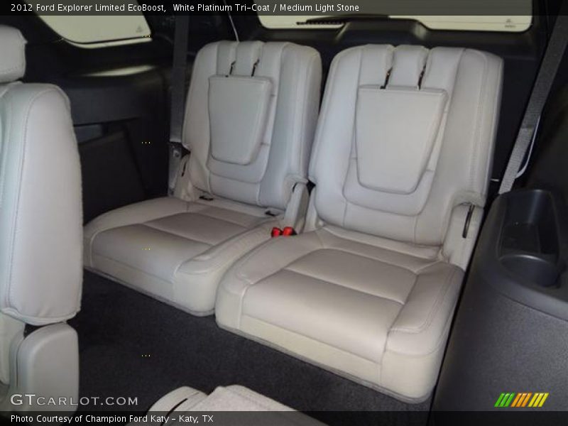 White Platinum Tri-Coat / Medium Light Stone 2012 Ford Explorer Limited EcoBoost