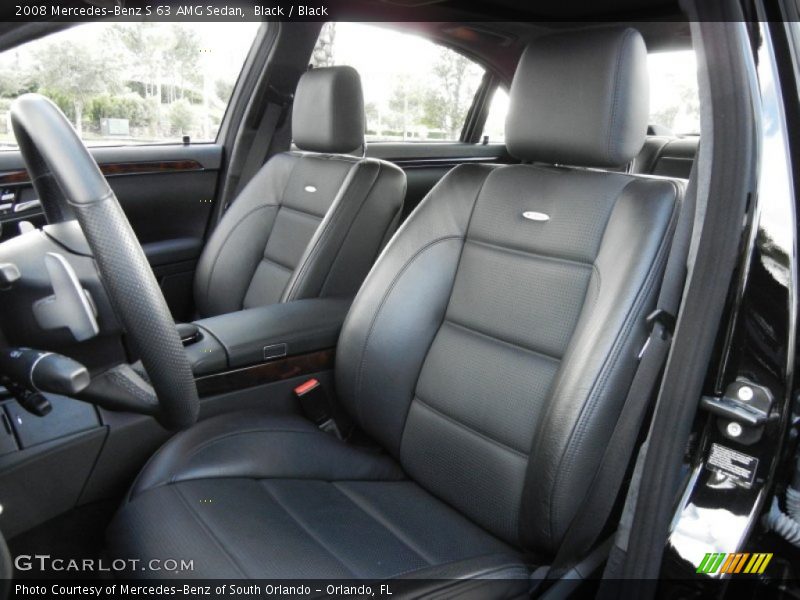 Black / Black 2008 Mercedes-Benz S 63 AMG Sedan