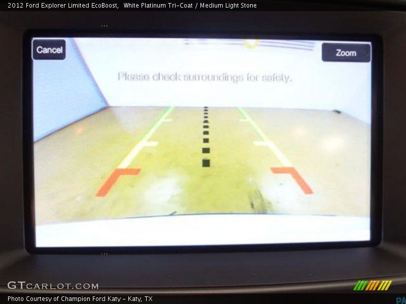 White Platinum Tri-Coat / Medium Light Stone 2012 Ford Explorer Limited EcoBoost