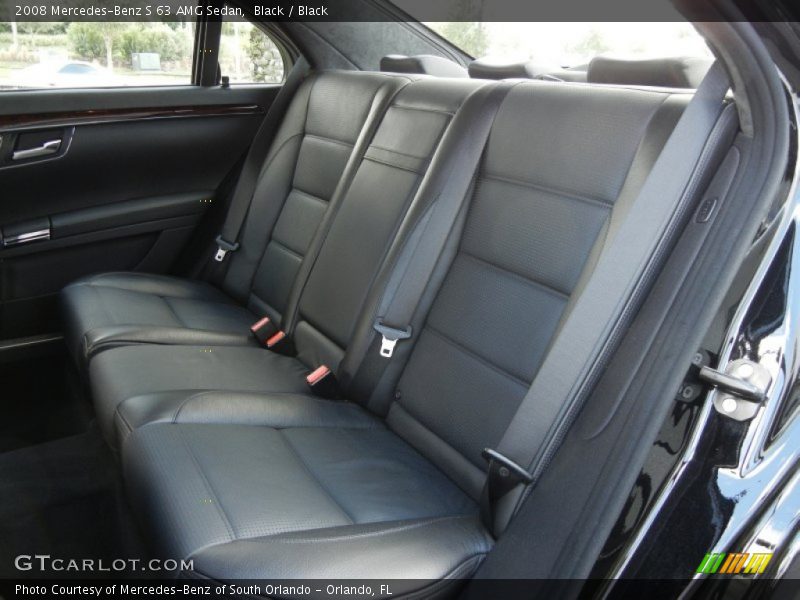 Black / Black 2008 Mercedes-Benz S 63 AMG Sedan