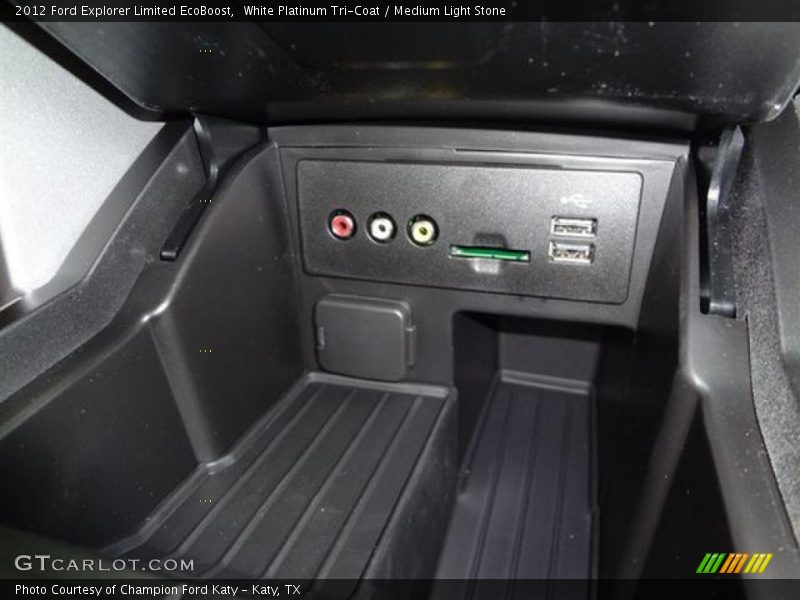 White Platinum Tri-Coat / Medium Light Stone 2012 Ford Explorer Limited EcoBoost