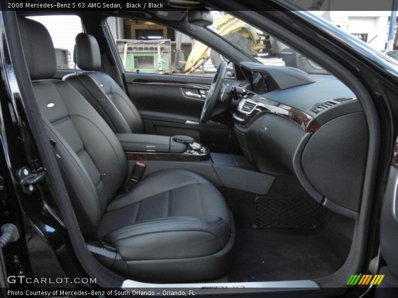 Black / Black 2008 Mercedes-Benz S 63 AMG Sedan