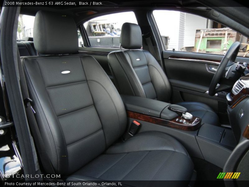 Black / Black 2008 Mercedes-Benz S 63 AMG Sedan