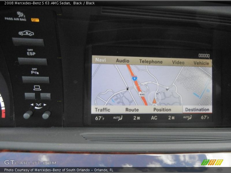 Navigation of 2008 S 63 AMG Sedan