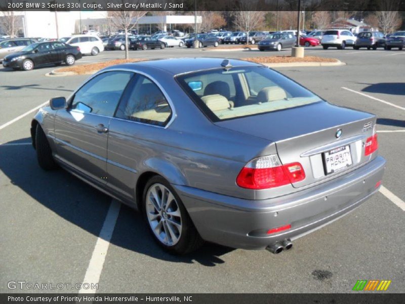 Silver Grey Metallic / Sand 2005 BMW 3 Series 330i Coupe