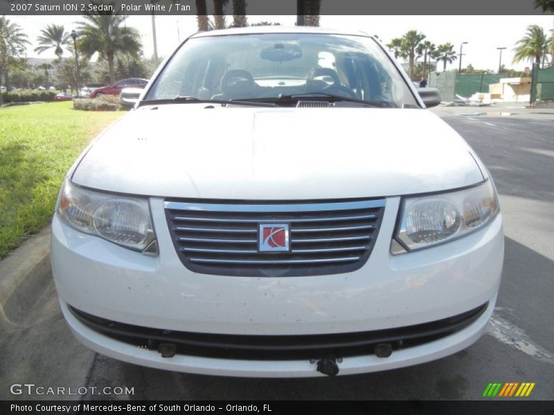Polar White / Tan 2007 Saturn ION 2 Sedan