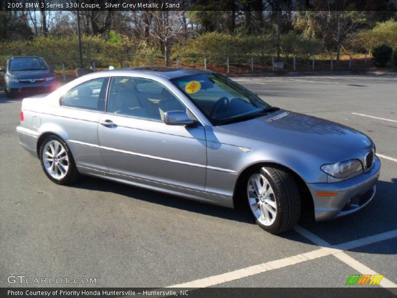 Silver Grey Metallic / Sand 2005 BMW 3 Series 330i Coupe