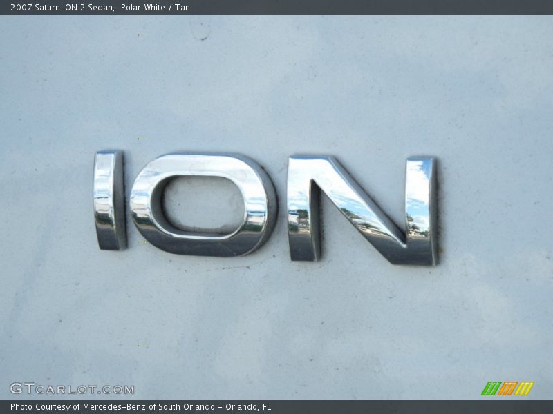 Polar White / Tan 2007 Saturn ION 2 Sedan