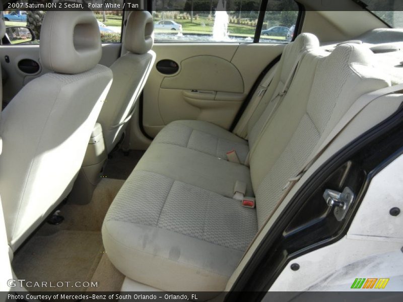 Polar White / Tan 2007 Saturn ION 2 Sedan