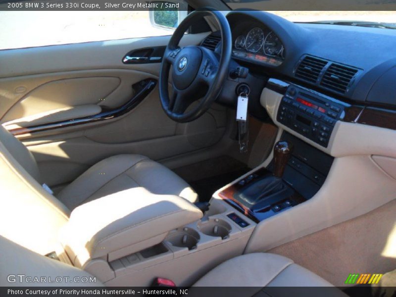 Silver Grey Metallic / Sand 2005 BMW 3 Series 330i Coupe