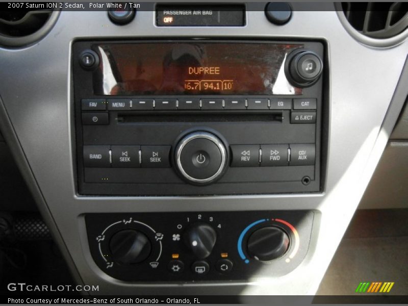 Polar White / Tan 2007 Saturn ION 2 Sedan