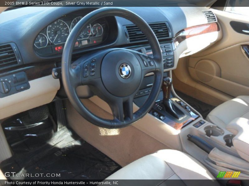 Silver Grey Metallic / Sand 2005 BMW 3 Series 330i Coupe