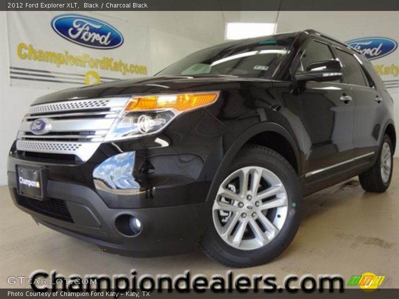 Black / Charcoal Black 2012 Ford Explorer XLT