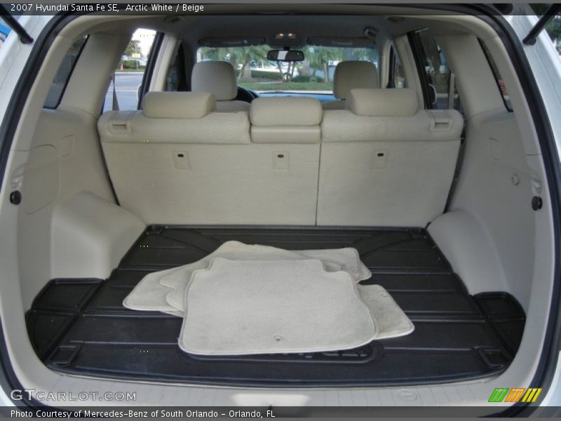 Arctic White / Beige 2007 Hyundai Santa Fe SE