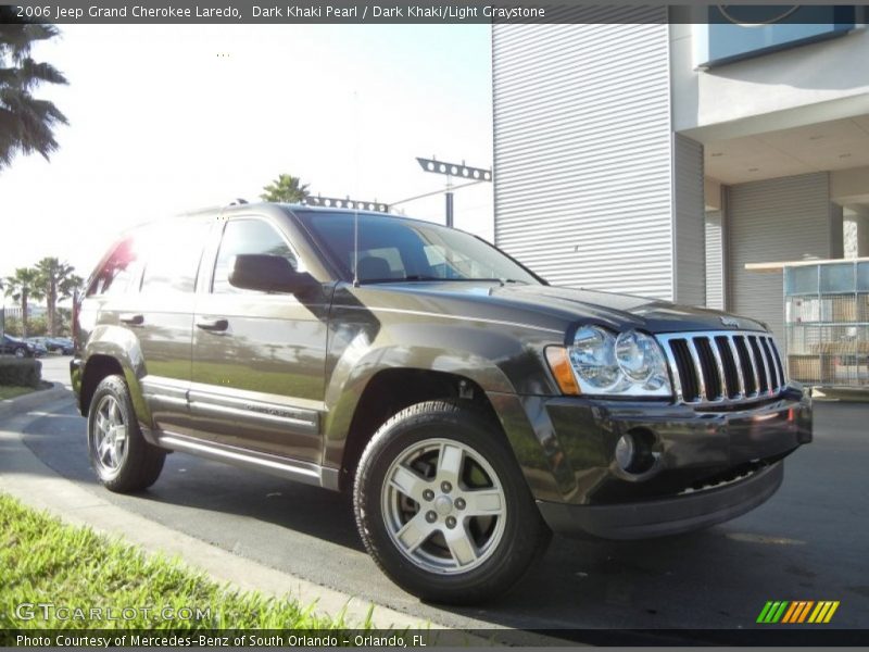 Dark Khaki Pearl / Dark Khaki/Light Graystone 2006 Jeep Grand Cherokee Laredo