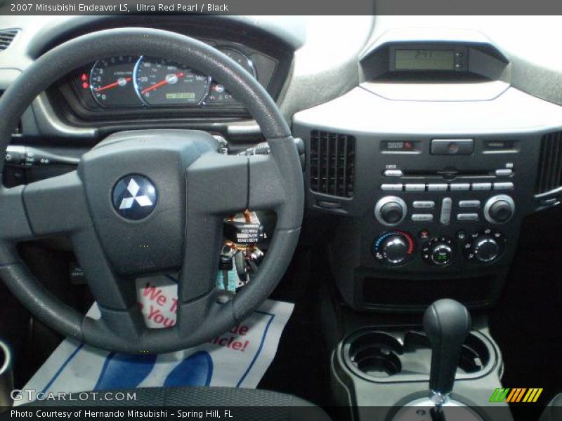 Ultra Red Pearl / Black 2007 Mitsubishi Endeavor LS