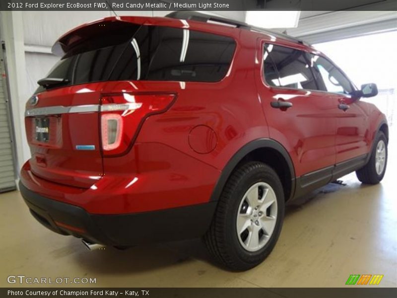 Red Candy Metallic / Medium Light Stone 2012 Ford Explorer EcoBoost FWD