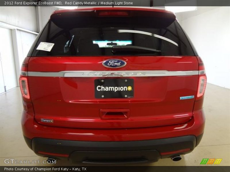 Red Candy Metallic / Medium Light Stone 2012 Ford Explorer EcoBoost FWD