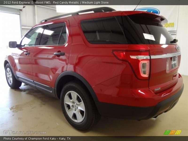 Red Candy Metallic / Medium Light Stone 2012 Ford Explorer EcoBoost FWD