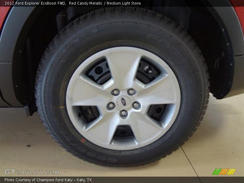 Red Candy Metallic / Medium Light Stone 2012 Ford Explorer EcoBoost FWD