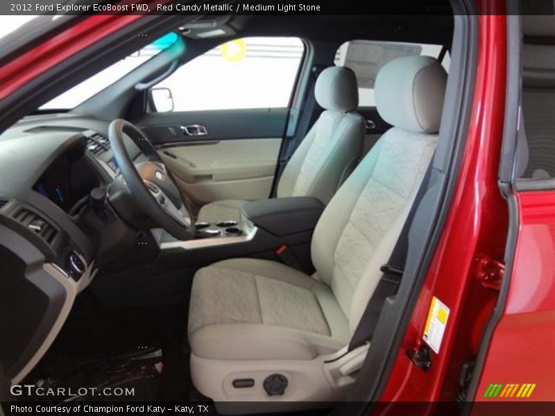 Red Candy Metallic / Medium Light Stone 2012 Ford Explorer EcoBoost FWD