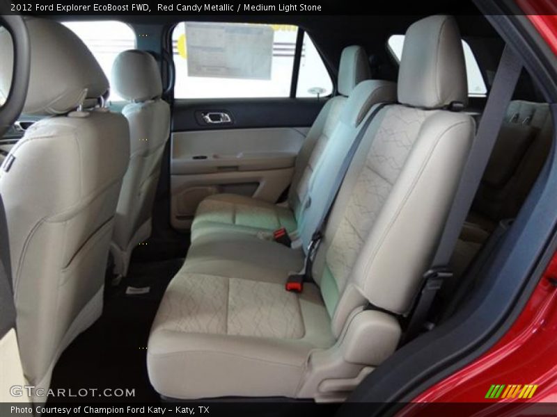 Red Candy Metallic / Medium Light Stone 2012 Ford Explorer EcoBoost FWD