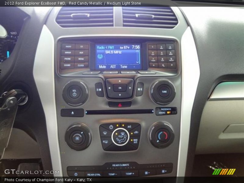 Red Candy Metallic / Medium Light Stone 2012 Ford Explorer EcoBoost FWD