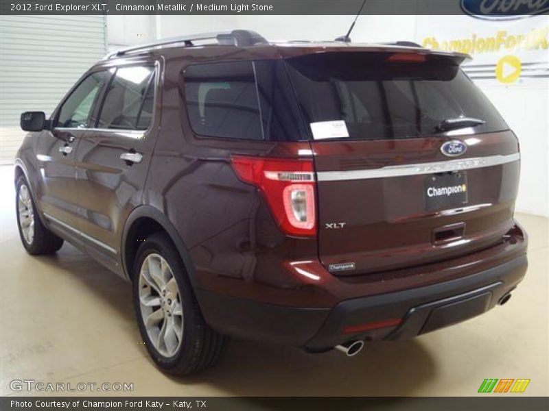 Cinnamon Metallic / Medium Light Stone 2012 Ford Explorer XLT