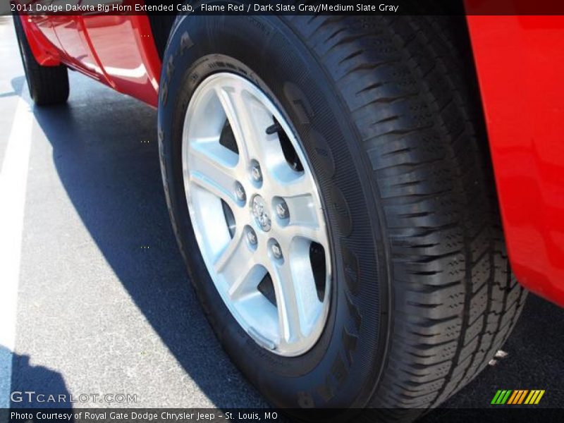 Flame Red / Dark Slate Gray/Medium Slate Gray 2011 Dodge Dakota Big Horn Extended Cab