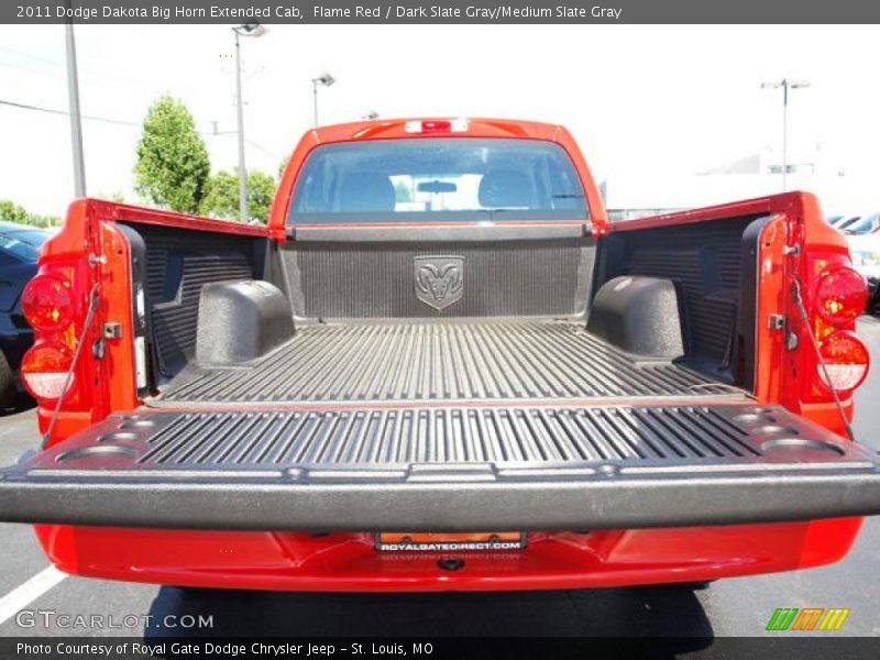 Flame Red / Dark Slate Gray/Medium Slate Gray 2011 Dodge Dakota Big Horn Extended Cab