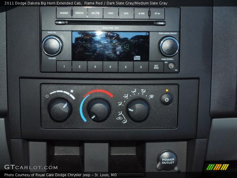Flame Red / Dark Slate Gray/Medium Slate Gray 2011 Dodge Dakota Big Horn Extended Cab
